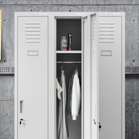 Szafka pracownicza metalowa szara: KACPER II 1 Plus