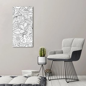 Foto obraz na płótnie pionowy Tło Zentangle