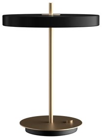 Czarna lampa stołowa LED ze ściemniaczem i metalowym kloszem (wysokość 41,5 cm) Asteria Table – UMAGE