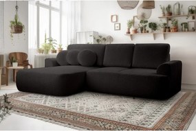 Narożnik VELO wolnostojący układ L strona Lewa z funkcją spania w tkaninie Coral 60