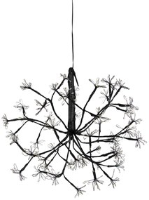 Zewnetrzna Świąteczna lampa wisząca kula czarna 40 cm z LED i timerem IP44 - Nobu Oswietlenie zewnetrzne