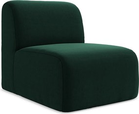 Moduł - z tkaniny welwetowej - butelkowa zieleń - LANI