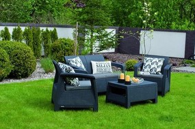 Zestaw mebli ogrodowych CORFU antracyt