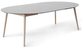 Okrągły rozkładany stół z dodatkowym białym blatem ø 135 cm Meza – Hammel Furniture