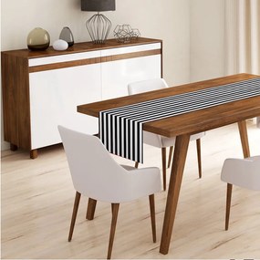 Bieżnik 40x130 cm Black Stripes – Minimalist Cushion Covers