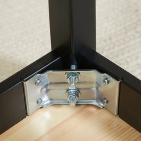 HOMCOM Ławka dwuosobowa drewniana do kuchni i jadalni wytrzymała elegancka obciążenie do 220 kg | Aosom PL