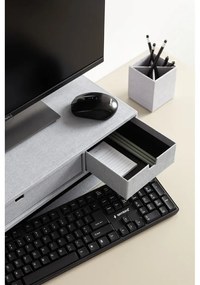Kartonowy organizer na dokumenty z szufladką Ted Canvas Paper Laminate – Bigso