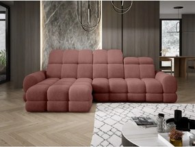 Narożnik TOLLO MINI S Lewostronny Elektryczna regulacja Bubble 09 kolor Miedziany WERSAL