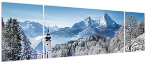 Obraz - Zaśnieżony krajobraz (170x50 cm)