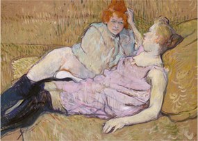 Obraz - Henri de Toulouse-Lautrec, The Sofa, reprodukcje (70x50 cm)