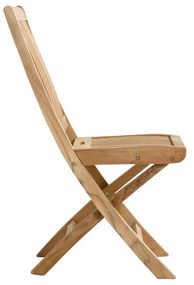 Drewniane krzesło ogrodowe w naturalnym kolorze Langli – Hartman