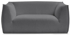 Ciemnoszara sofa z materiału bouclé 170 cm Giorgia – Bobochic Paris