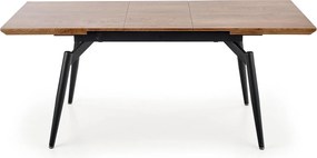 Stół CAMBELL 140(180)x80 dąb naturalny/czarny