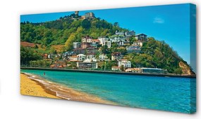 Zdjęcie na płótnie Plaża u Podnóża Szczytów