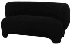 Czarna sofa z materiału bouclé 142 cm Ardor – Leitmotiv