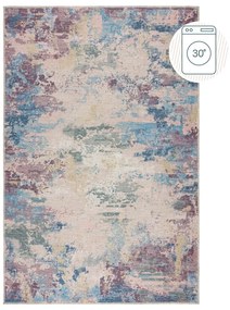 Niebiesko-fioletowy dywan z mieszanki włókien z recyklingu odpowiedni do prania 80x150 cm Reid – Flair Rugs