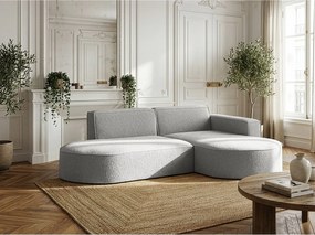 Narożnik Parma Studio, do salonu, tkanina Quelle, prawy, jasnoszary (83)