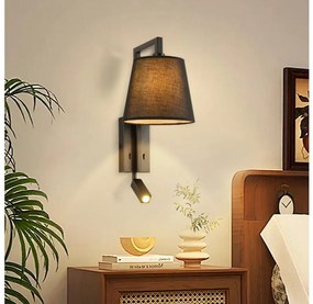 Brilagi - LED Kinkiet RAYA 1xE14/40W/230V + LED/3W czarny