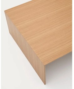 Stolik w dekorze dębu w jasnym naturalnym kolorze 70x140 cm Litto – Kave Home