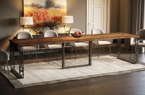 Stół z ażurową podstawą Ewerest Max 250 rozkładany od 130 do 250 cm
