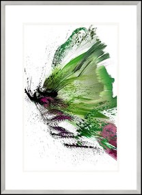 Artystyczny obraz motyla do wnętrza w srtylu modern classic Motyl, Seria Zielona | Anna Borkowska