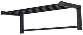 Czarny metalowy wieszak ścienny Bergum – Spinder Design