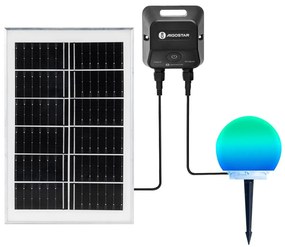 Aigostar-LED RGB ściemnialna lampa zewnętrzna MESH 20W/3,7V 4000mAh 2700-6500K IP65 śr. 20 cm