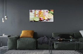 Obraz akrylowy Koktajl słoiki owoce lód