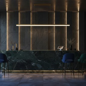 Lampa wisząca LED APP1697-CP 200 cm Złota Szczotkowana