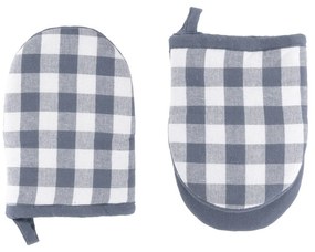 Bawełniana rękawice kuchenne zestaw 2 szt. Gingham – Tiseco Home Studio