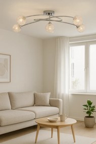 Lampa sufitowa z drucianymi kloszami E7-G10
