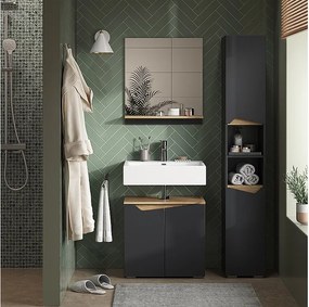 Szafka łazienkowa antracyt/artisan 30x35x180 marelle