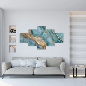 Obraz - Turkusowy marmur (125x70 cm)