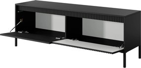 Szafka RTV stojąca SENSATO 153,5 cm do Salonu pod Telewizor - Czarny