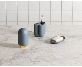 Niebieski plastikowy kubek na szczoteczki do zębów Touch – Umbra