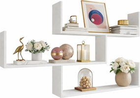 Biała Półka Wisząca Otwarta B2-B92