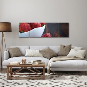 Obraz truskawek (170x50 cm)