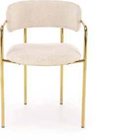 Krzesło na złotym stelażu K537 Halmar