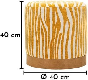 Musztardowy puf Savana – Mauro Ferretti