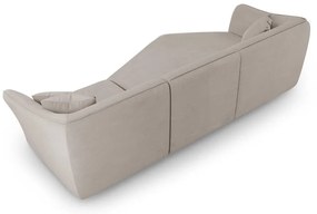Biały narożnik z materiału bouclé Tokyo – Cosmopolitan Design