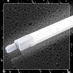 NETTLIFE Lampa sufitowa LED  120CM do pomieszczeń wilgotnych 36W IP65 biała neutralna 4000K