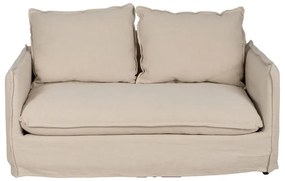 Kremowa lniana sofa 160 cm – Ixia
