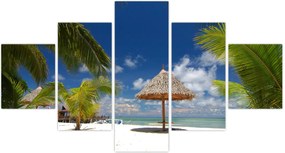 Obraz - Plaża z białym piaskiem (125x70 cm)