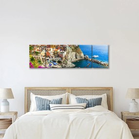 Obraz - Włoska wioska Manarola (170x50 cm)