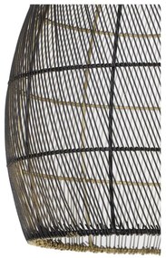 Lampa wisząca w czarno-złotym kolorze z metalowym kloszem ø 40 cm Meya – Light &amp; Living