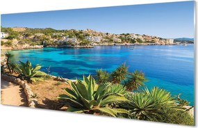 Panel Szklany Hiszpańskie Wybrzeże w Pełnym Słońcu
