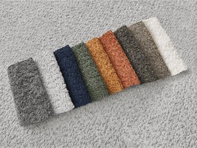 Jasnoszary narożnik z materiału bouclé (lewostronny/z szezlongiem) Azra – Bobochic Paris