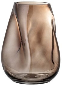 Brązowy szklany wazon Bloomingville Ingolf, wys. 26 cm