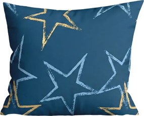 Poszewka na poduszkę z mikroflanelu STARMISS 40x50 cm, ciemnoniebieski