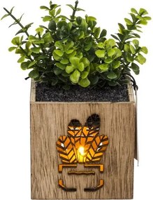 Sztuczna roślina w doniczce z oświetleniem LED 7,5x15 cm